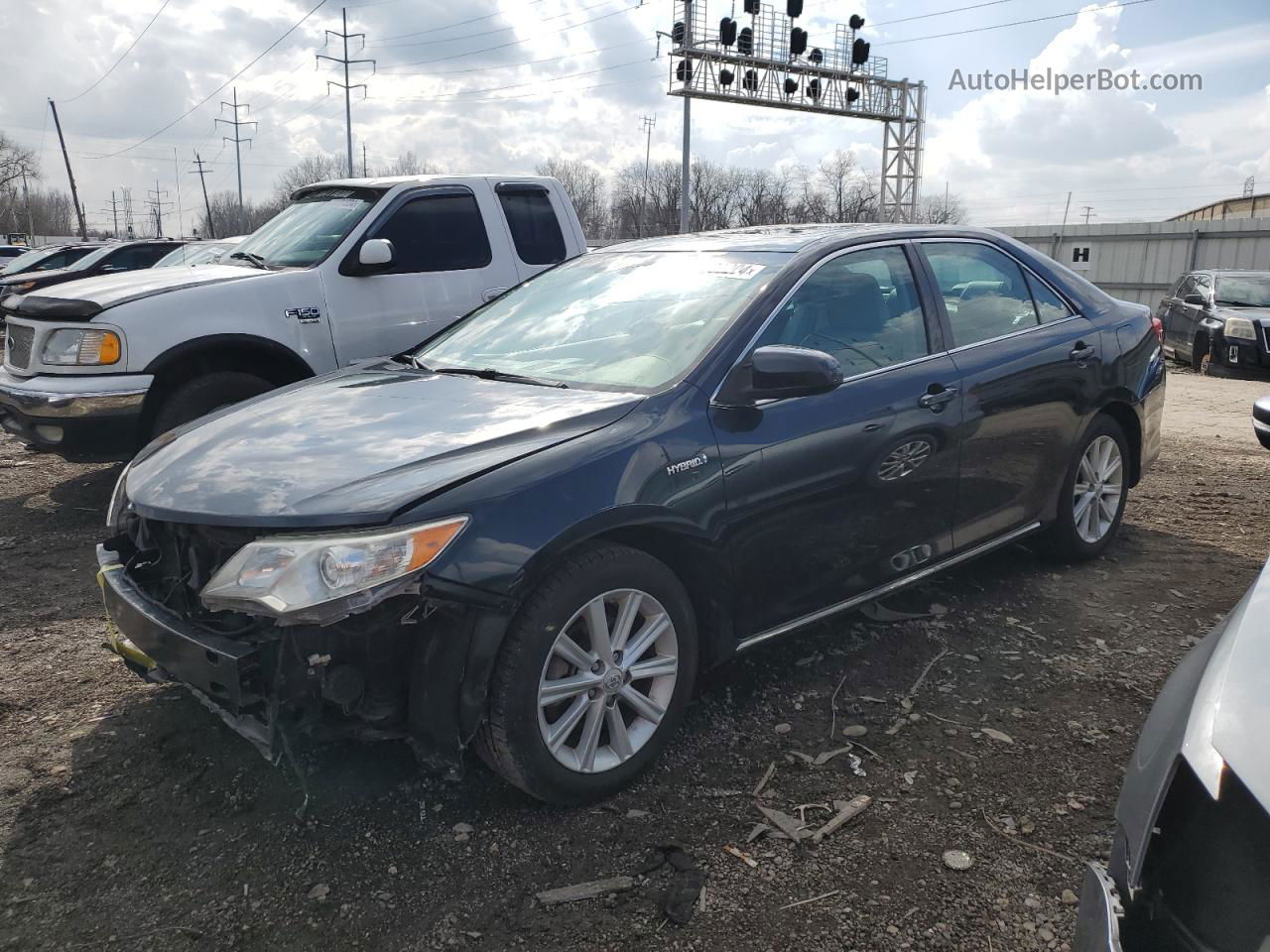 2012 Toyota Camry Hybrid Black vin: 4T1BD1FK0CU048375