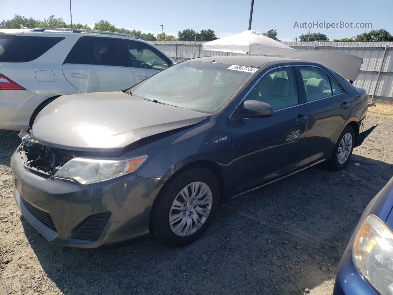 2012 Toyota Camry Hybrid Gray vin: 4T1BD1FK0CU051728