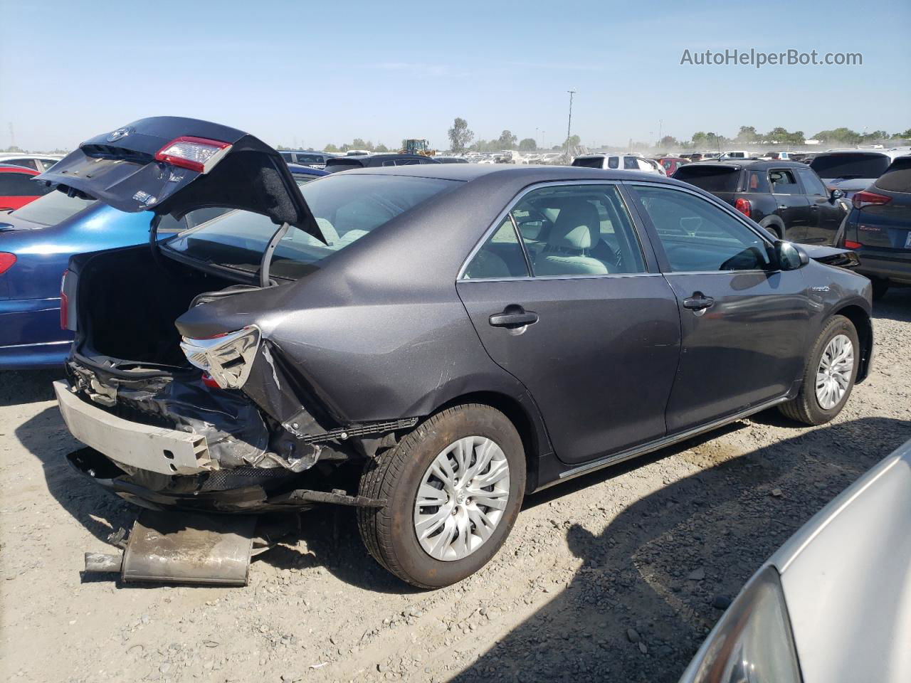 2012 Toyota Camry Hybrid Gray vin: 4T1BD1FK0CU051728