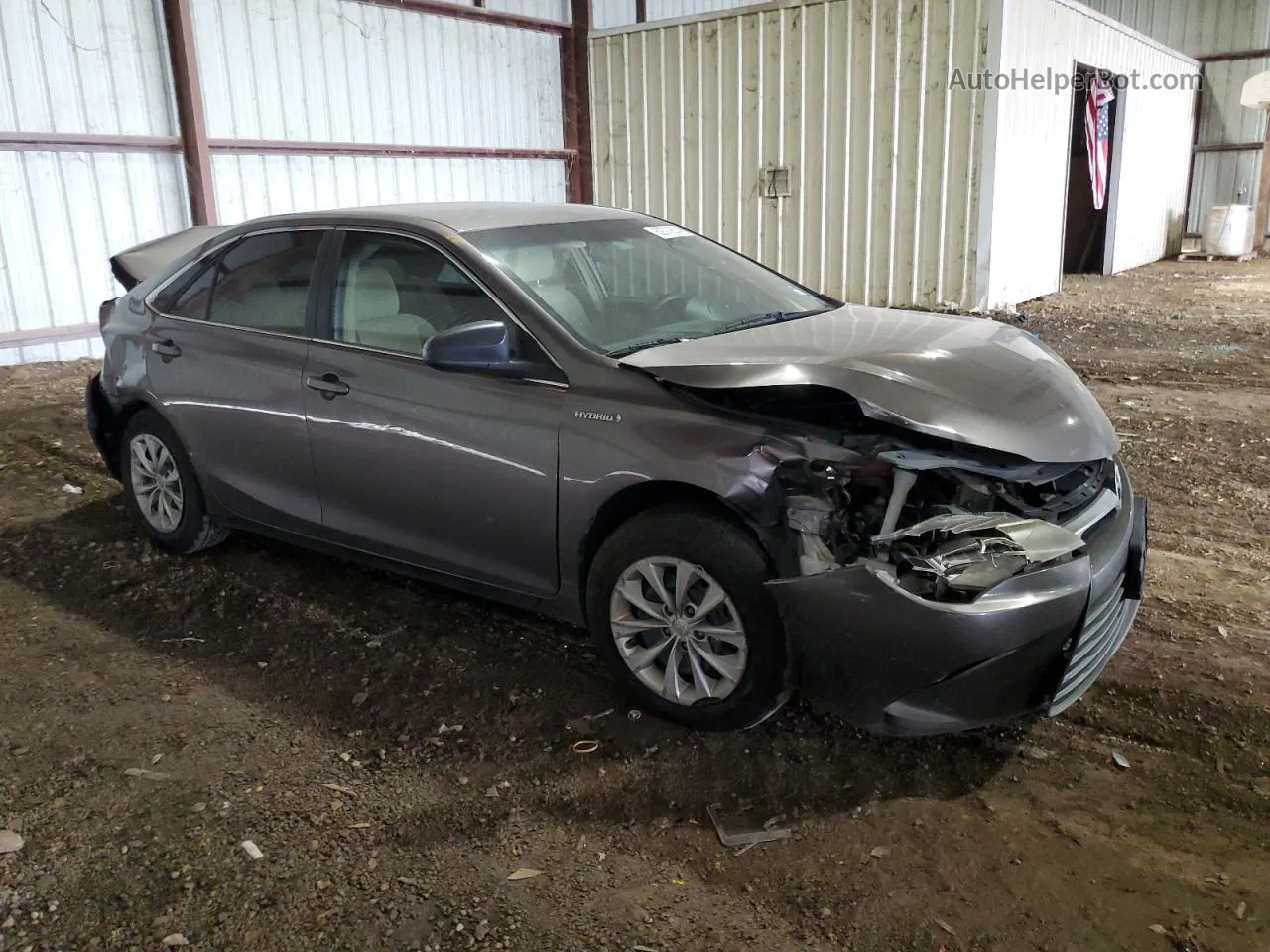 2017 Toyota Camry Hybrid Brown vin: 4T1BD1FK0HU201862