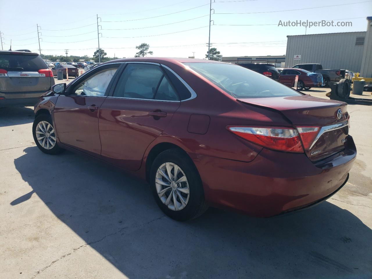 2017 Toyota Camry Hybrid Red vin: 4T1BD1FK0HU203305