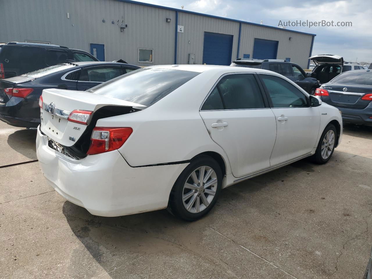 2012 Toyota Camry Hybrid White vin: 4T1BD1FK1CU018673