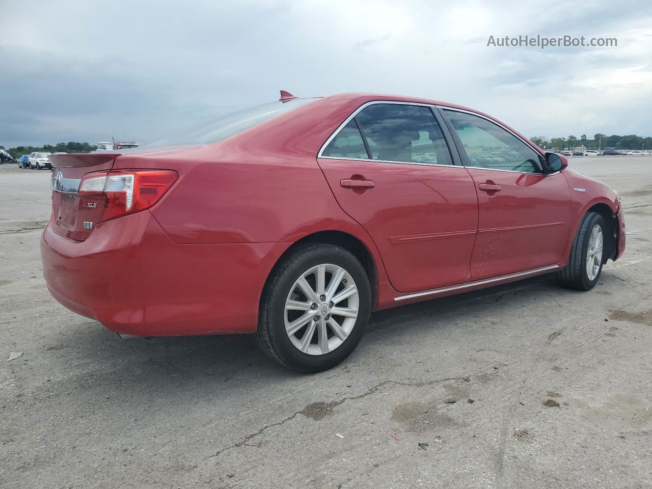 2012 Toyota Camry Hybrid Красный vin: 4T1BD1FK1CU051303