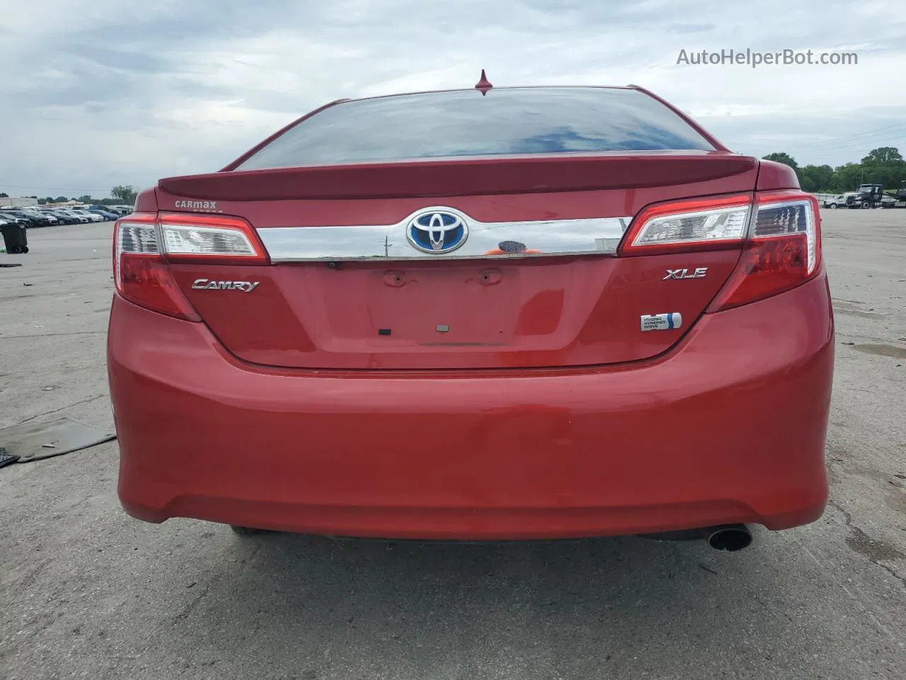 2012 Toyota Camry Hybrid Red vin: 4T1BD1FK1CU051303