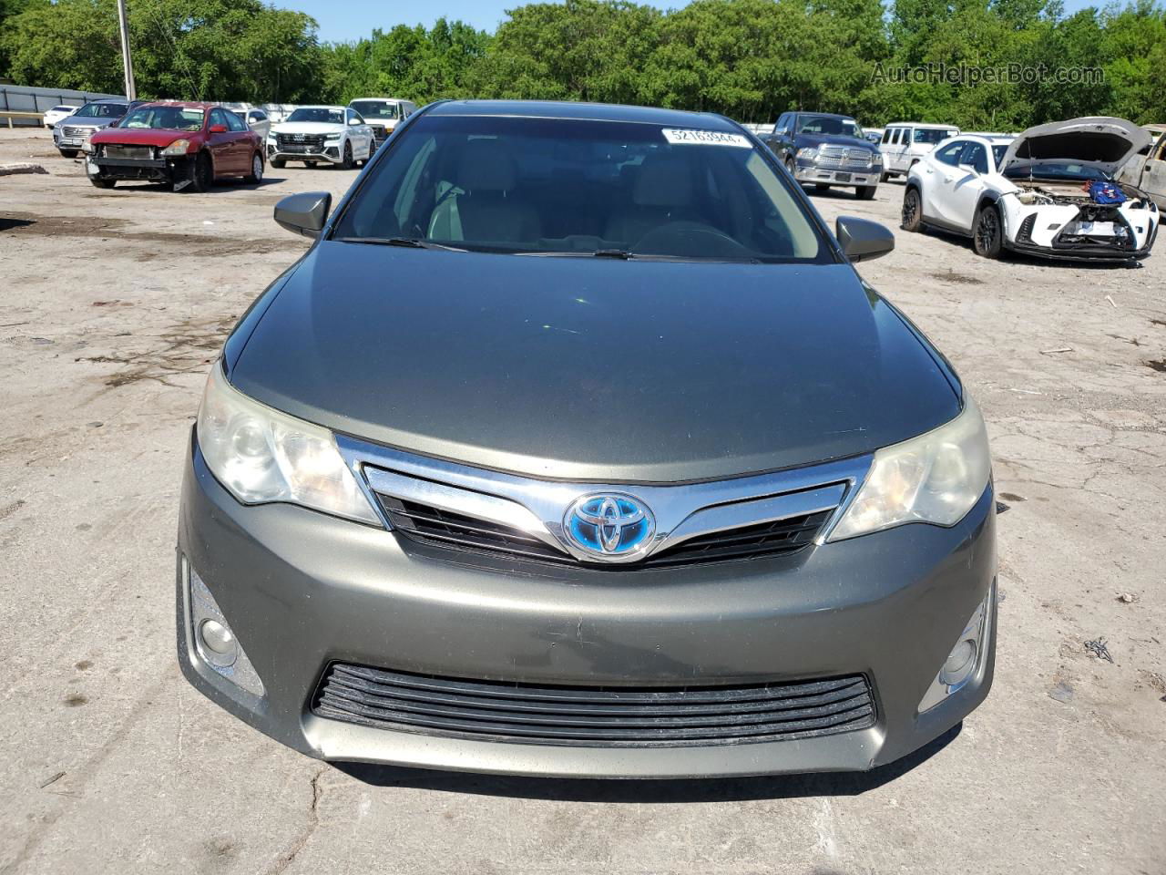 2012 Toyota Camry Hybrid Зеленый vin: 4T1BD1FK1CU056940