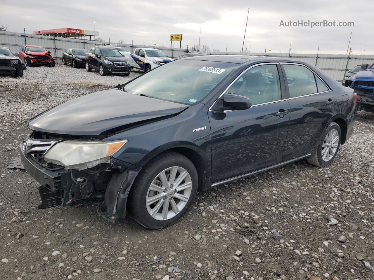 2012 Toyota Camry Hybrid Black vin: 4T1BD1FK1CU062897