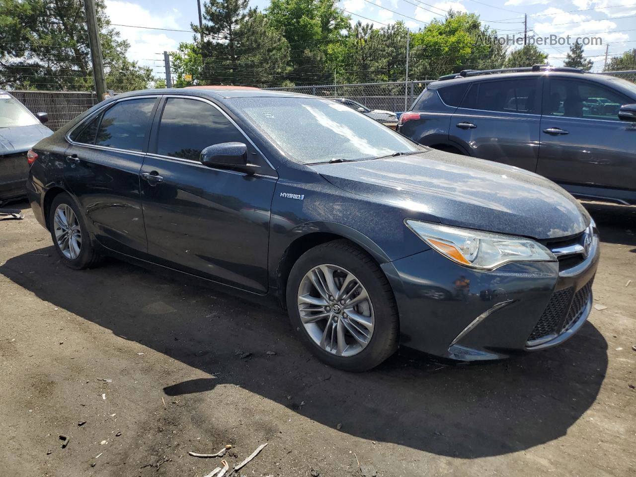 2017 Toyota Camry Hybrid Blue vin: 4T1BD1FK1HU217729