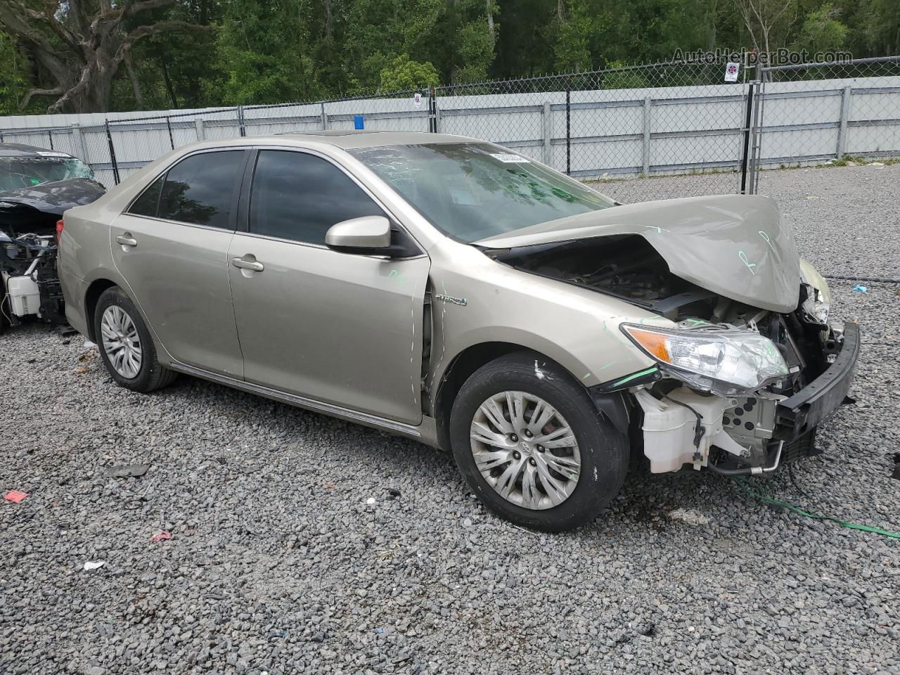 2014 Toyota Camry Hybrid Beige vin: 4T1BD1FK2EU119885