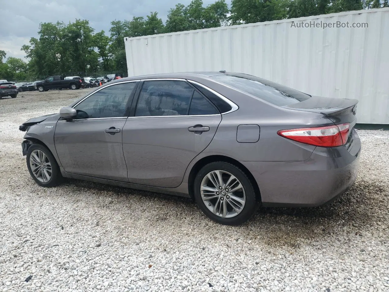 2016 Toyota Camry Hybrid Gray vin: 4T1BD1FK3GU187244