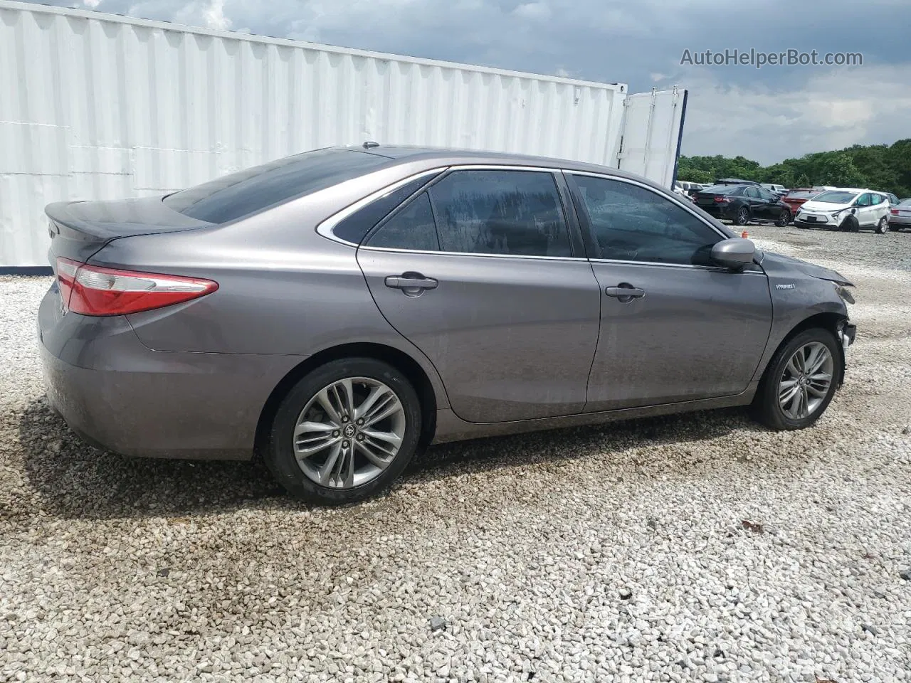 2016 Toyota Camry Hybrid Gray vin: 4T1BD1FK3GU187244