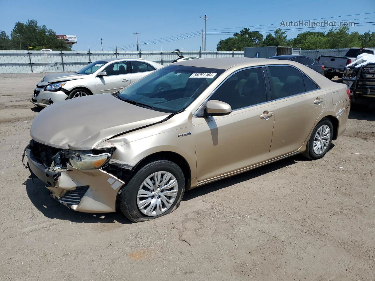 2012 Toyota Camry Hybrid Gold vin: 4T1BD1FK4CU012110