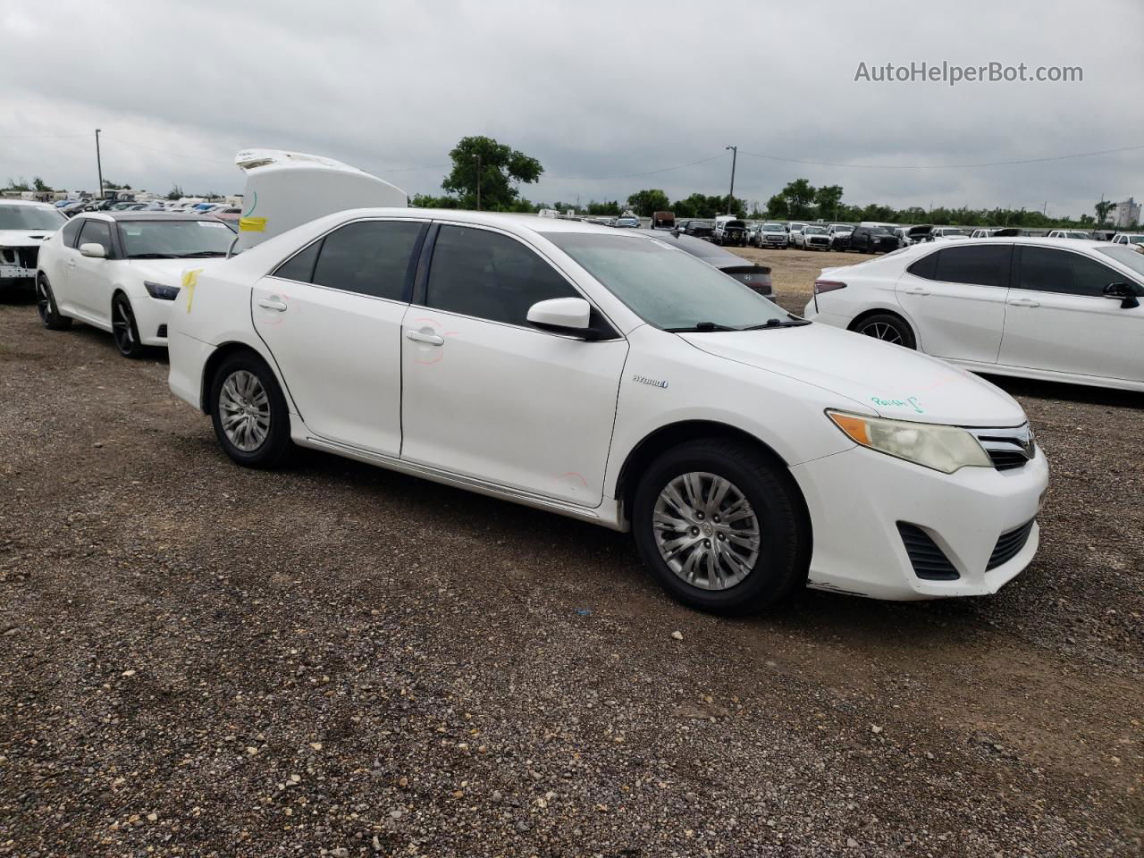 2012 Toyota Camry Hybrid White vin: 4T1BD1FK4CU026959