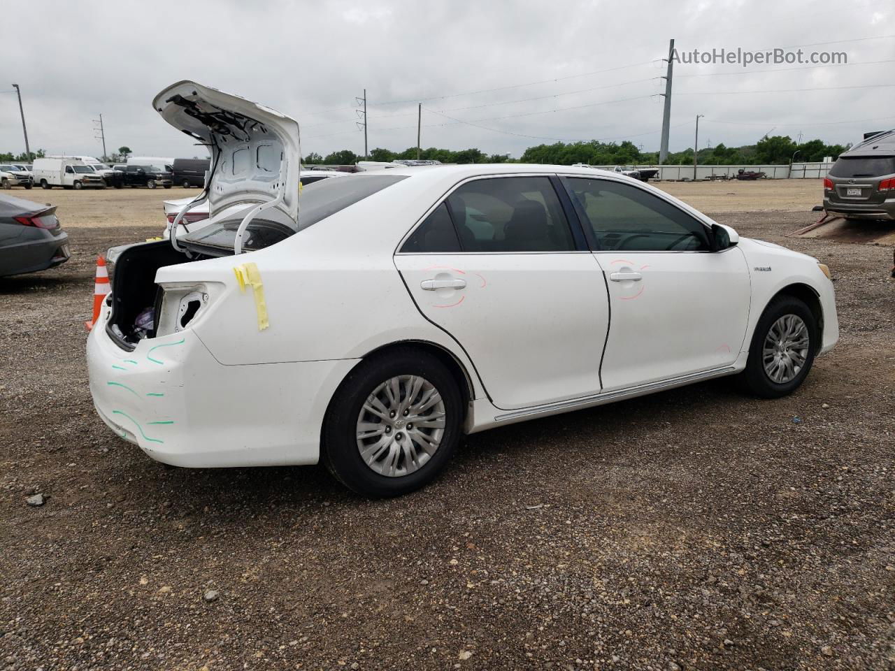 2012 Toyota Camry Hybrid White vin: 4T1BD1FK4CU026959