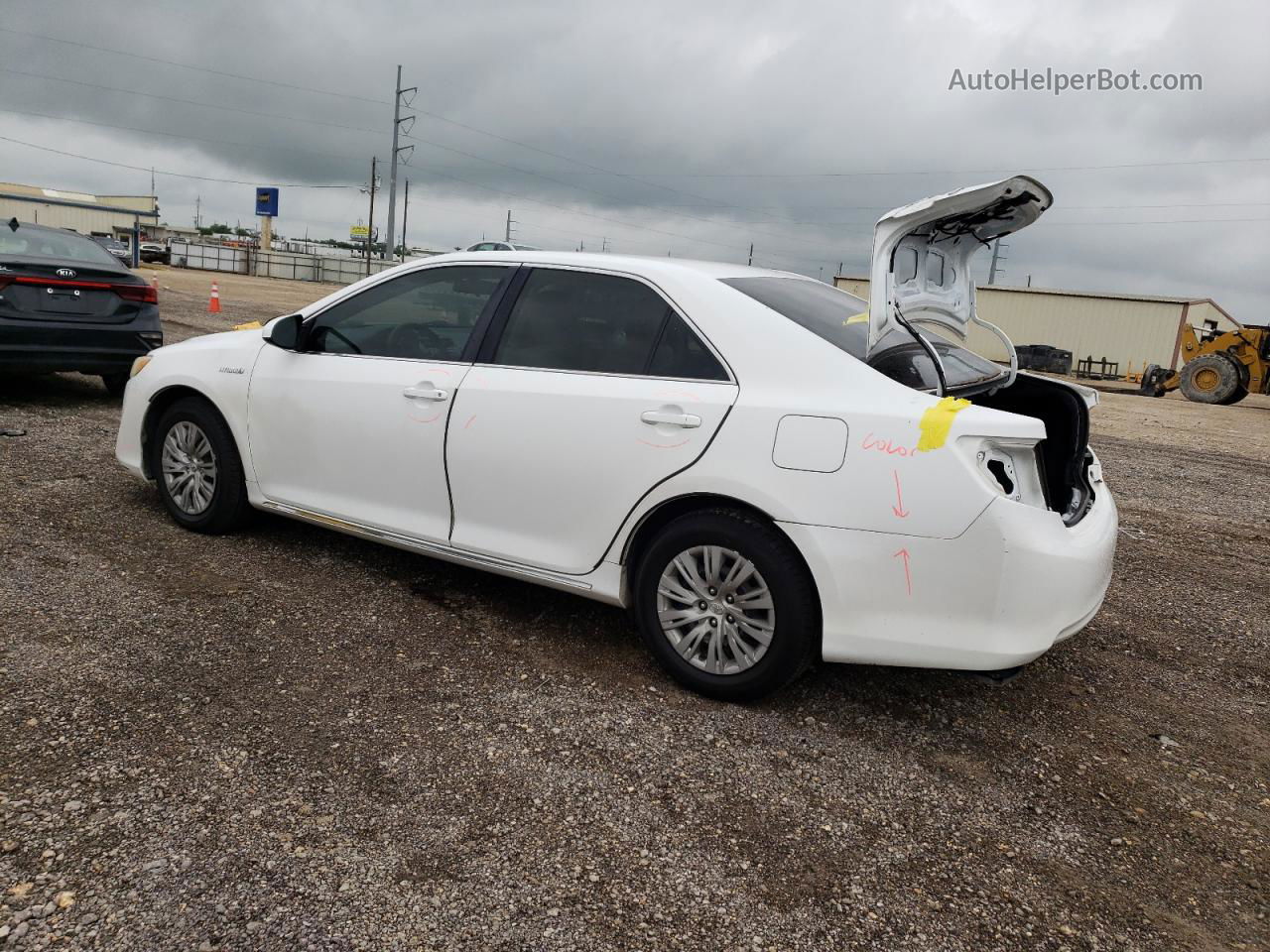 2012 Toyota Camry Hybrid Белый vin: 4T1BD1FK4CU026959