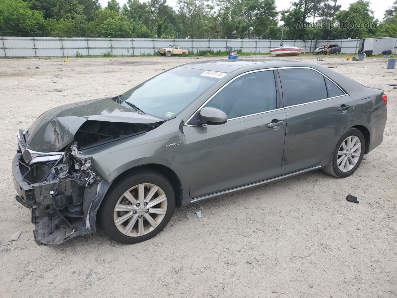 2012 Toyota Camry Hybrid Green vin: 4T1BD1FK4CU046287