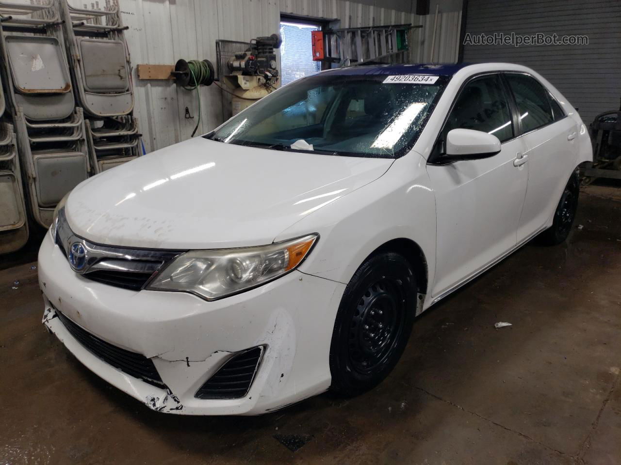 2014 Toyota Camry Hybrid White vin: 4T1BD1FK4EU140480