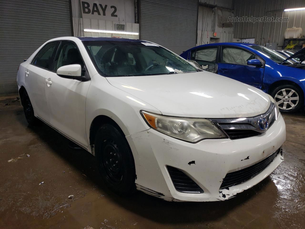 2014 Toyota Camry Hybrid White vin: 4T1BD1FK4EU140480