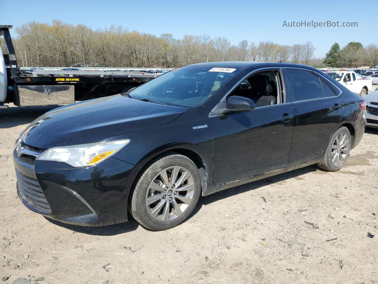 2017 Toyota Camry Hybrid Black vin: 4T1BD1FK4HU214825