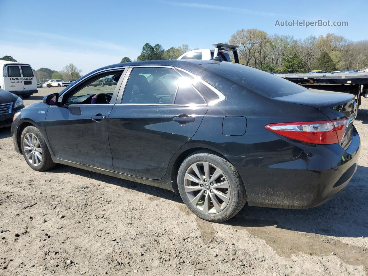 2017 Toyota Camry Hybrid Black vin: 4T1BD1FK4HU214825