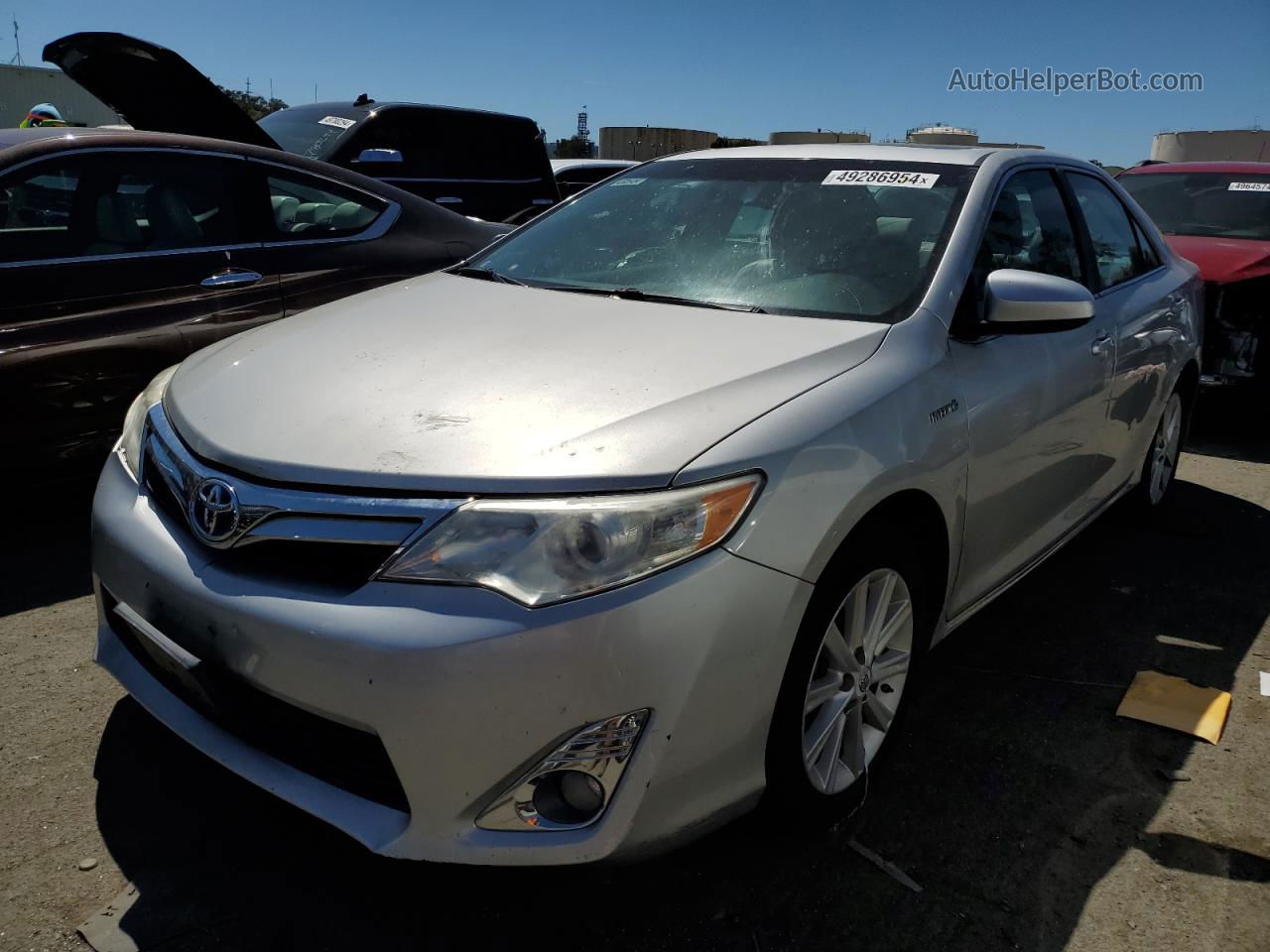 2012 Toyota Camry Hybrid Серебряный vin: 4T1BD1FK5CU018112