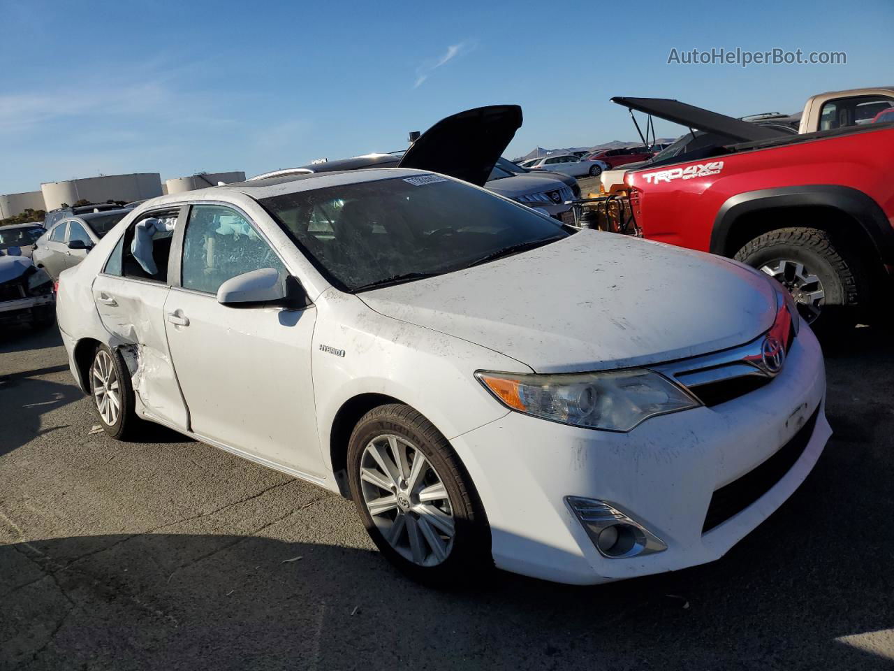 2012 Toyota Camry Hybrid White vin: 4T1BD1FK5CU024377