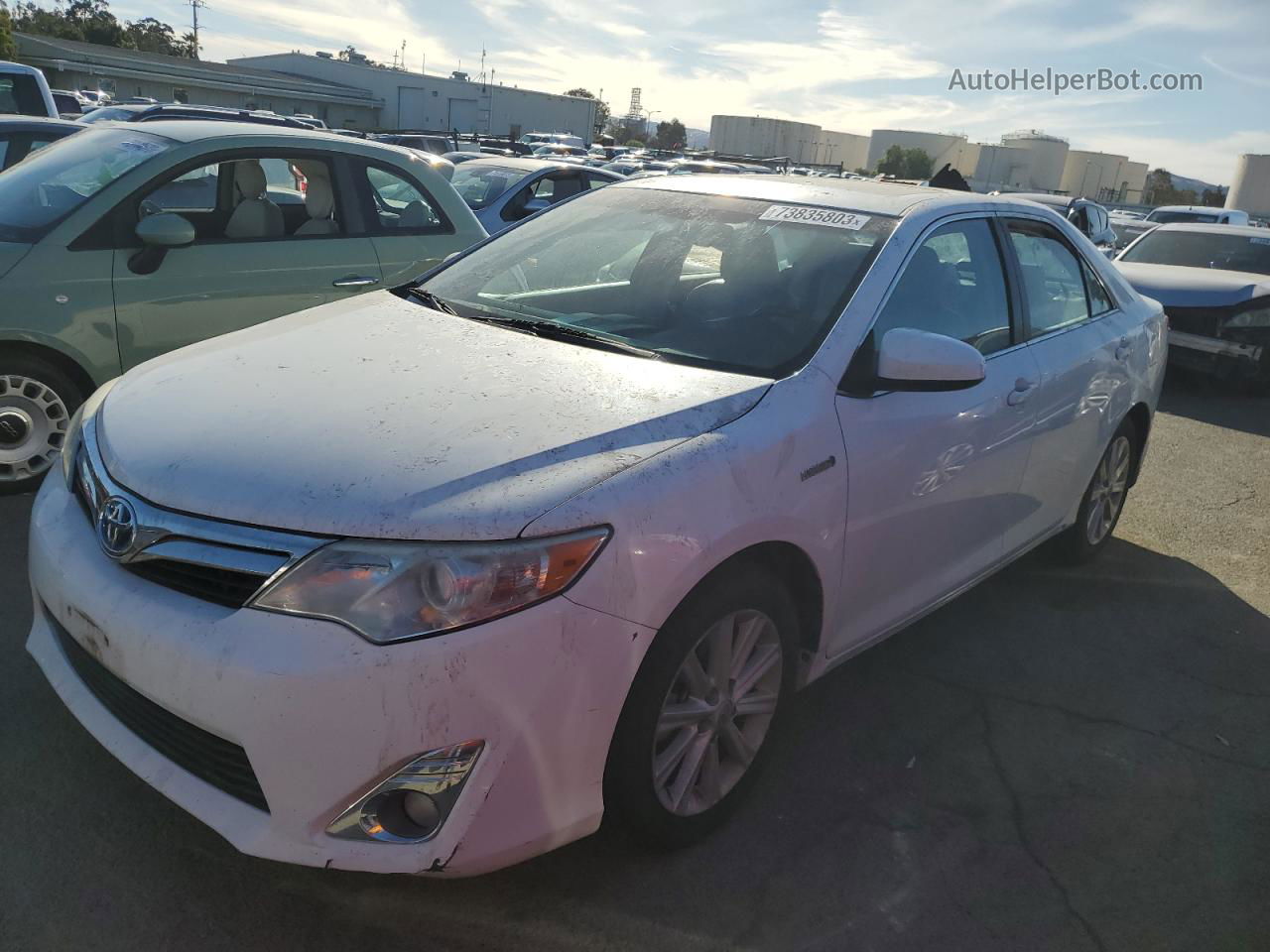 2012 Toyota Camry Hybrid White vin: 4T1BD1FK5CU024377