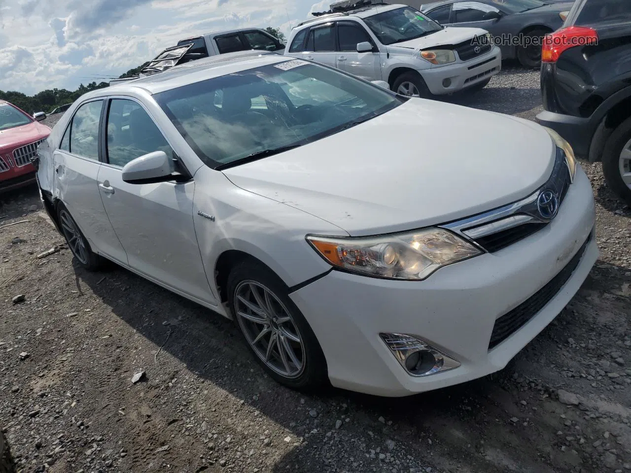 2014 Toyota Camry Hybrid White vin: 4T1BD1FK5EU114020