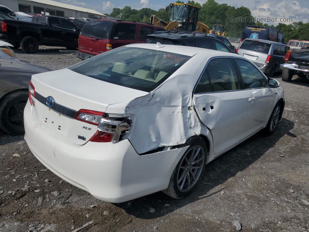 2014 Toyota Camry Hybrid White vin: 4T1BD1FK5EU114020