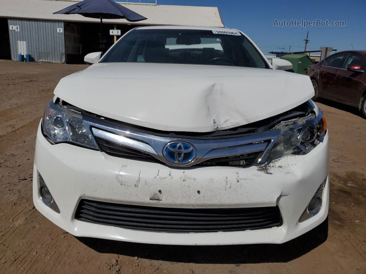 2014 Toyota Camry Hybrid White vin: 4T1BD1FK5EU117953