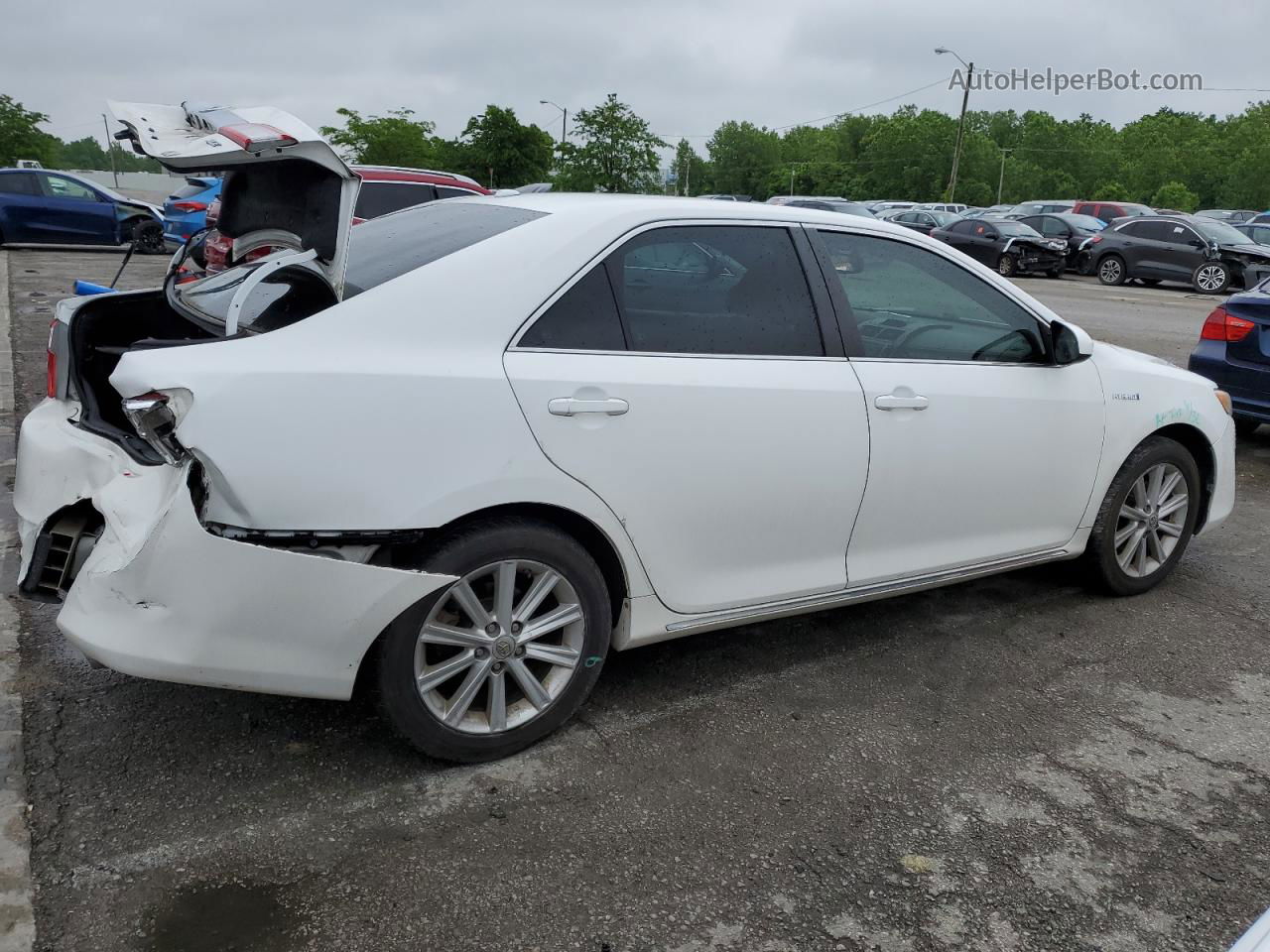 2014 Toyota Camry Hybrid White vin: 4T1BD1FK5EU120285