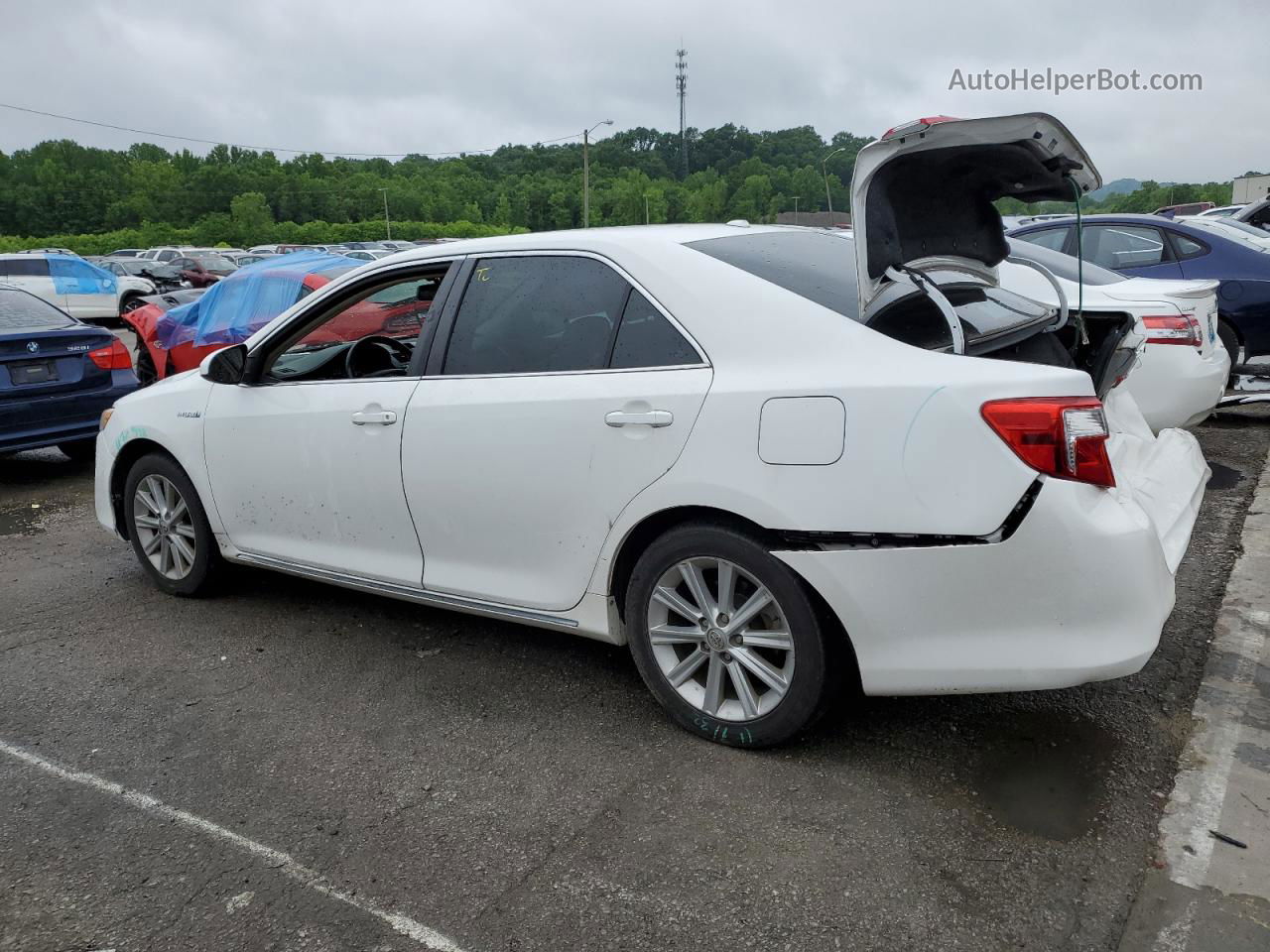 2014 Toyota Camry Hybrid White vin: 4T1BD1FK5EU120285