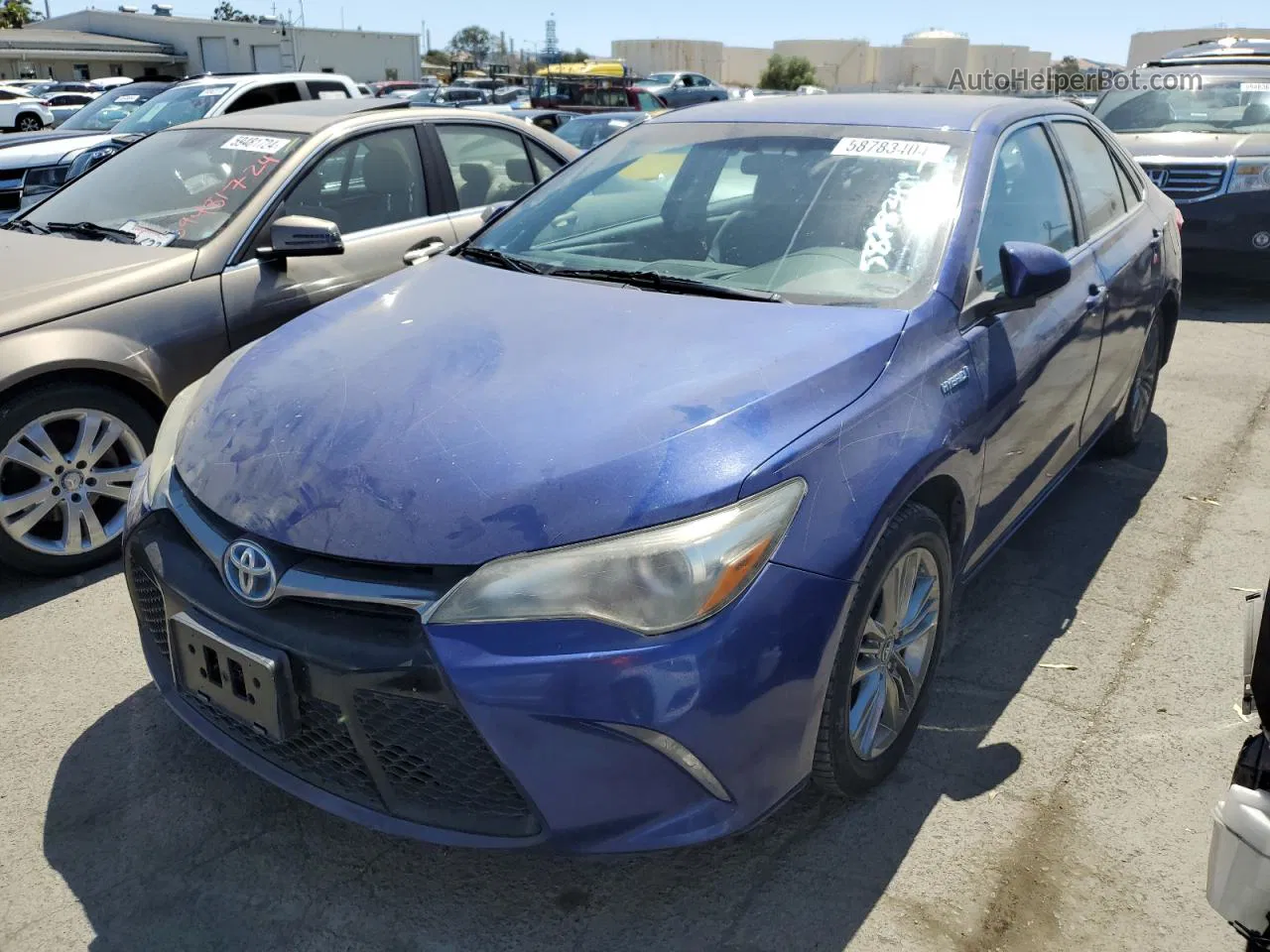 2016 Toyota Camry Hybrid Blue vin: 4T1BD1FK5GU200513