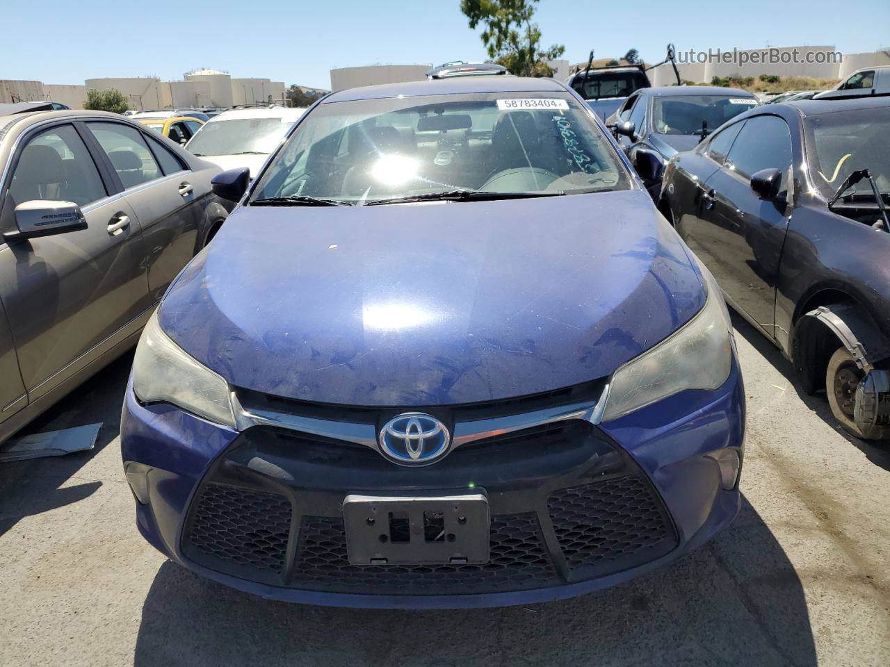 2016 Toyota Camry Hybrid Blue vin: 4T1BD1FK5GU200513