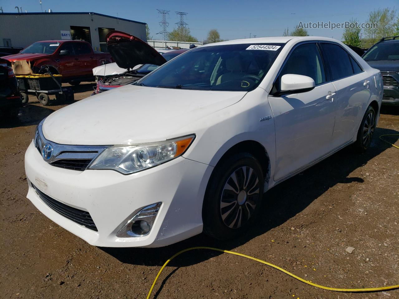 2012 Toyota Camry Hybrid White vin: 4T1BD1FK6CU015753