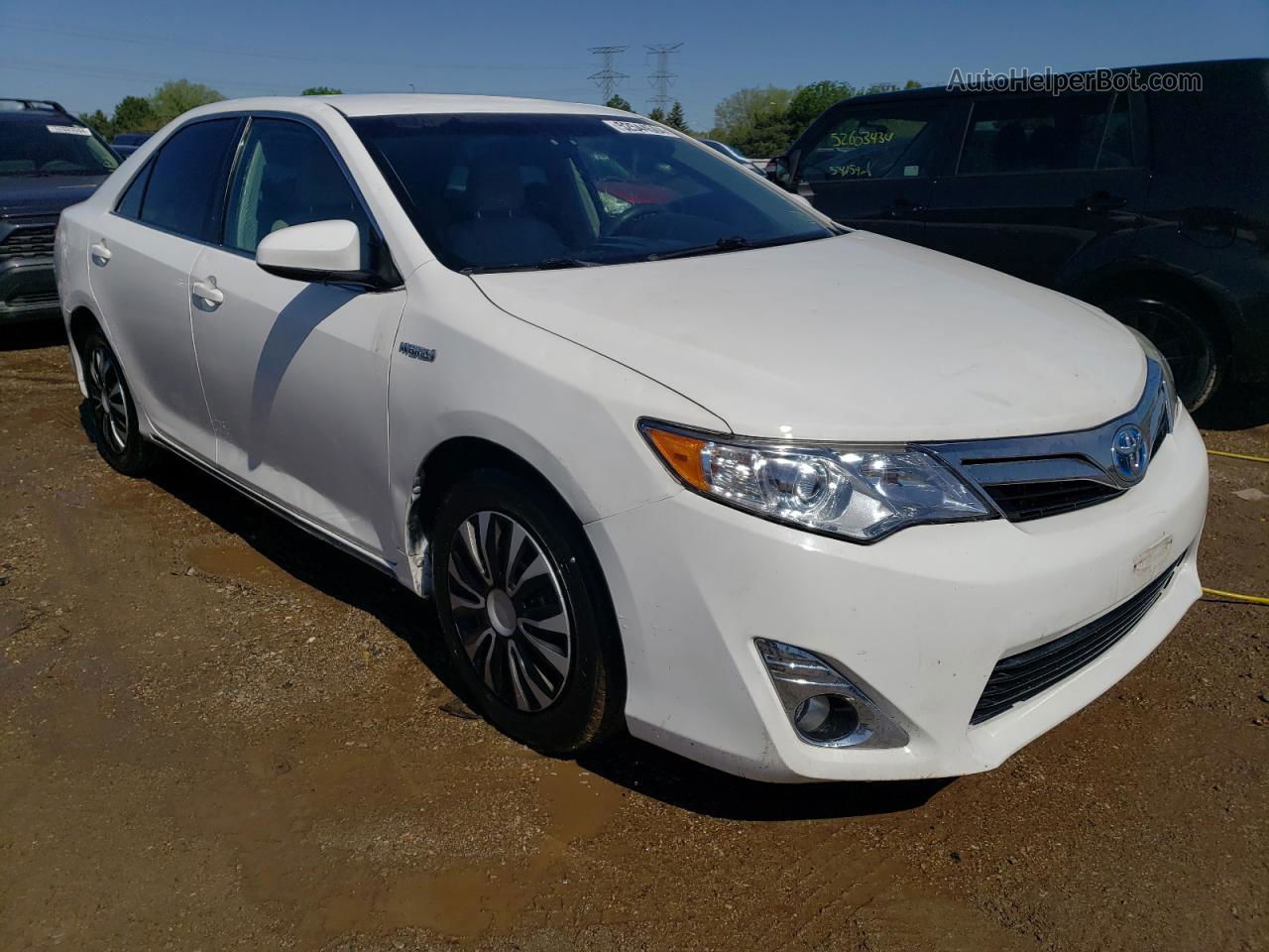 2012 Toyota Camry Hybrid White vin: 4T1BD1FK6CU015753