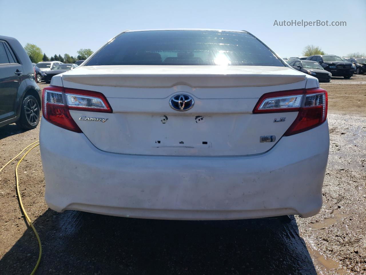 2012 Toyota Camry Hybrid White vin: 4T1BD1FK6CU015753