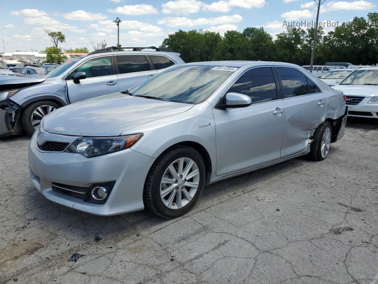 2012 Toyota Camry Hybrid Silver vin: 4T1BD1FK6CU024680