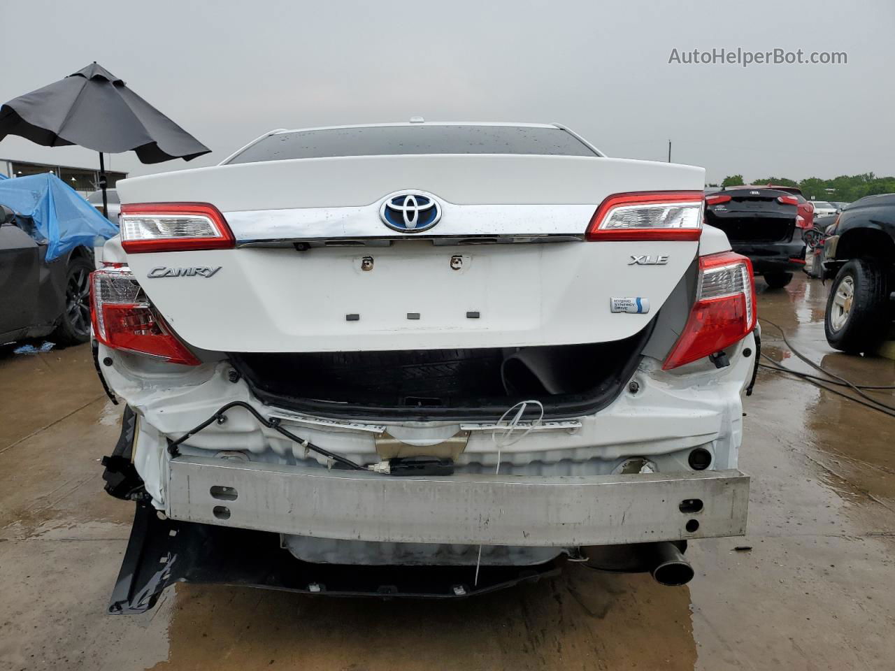 2012 Toyota Camry Hybrid White vin: 4T1BD1FK6CU047733