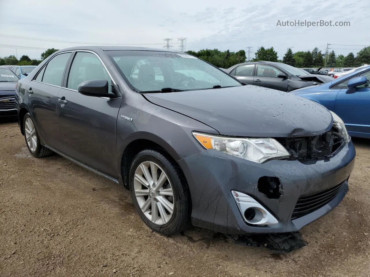 2014 Toyota Camry Hybrid Gray vin: 4T1BD1FK6EU109926