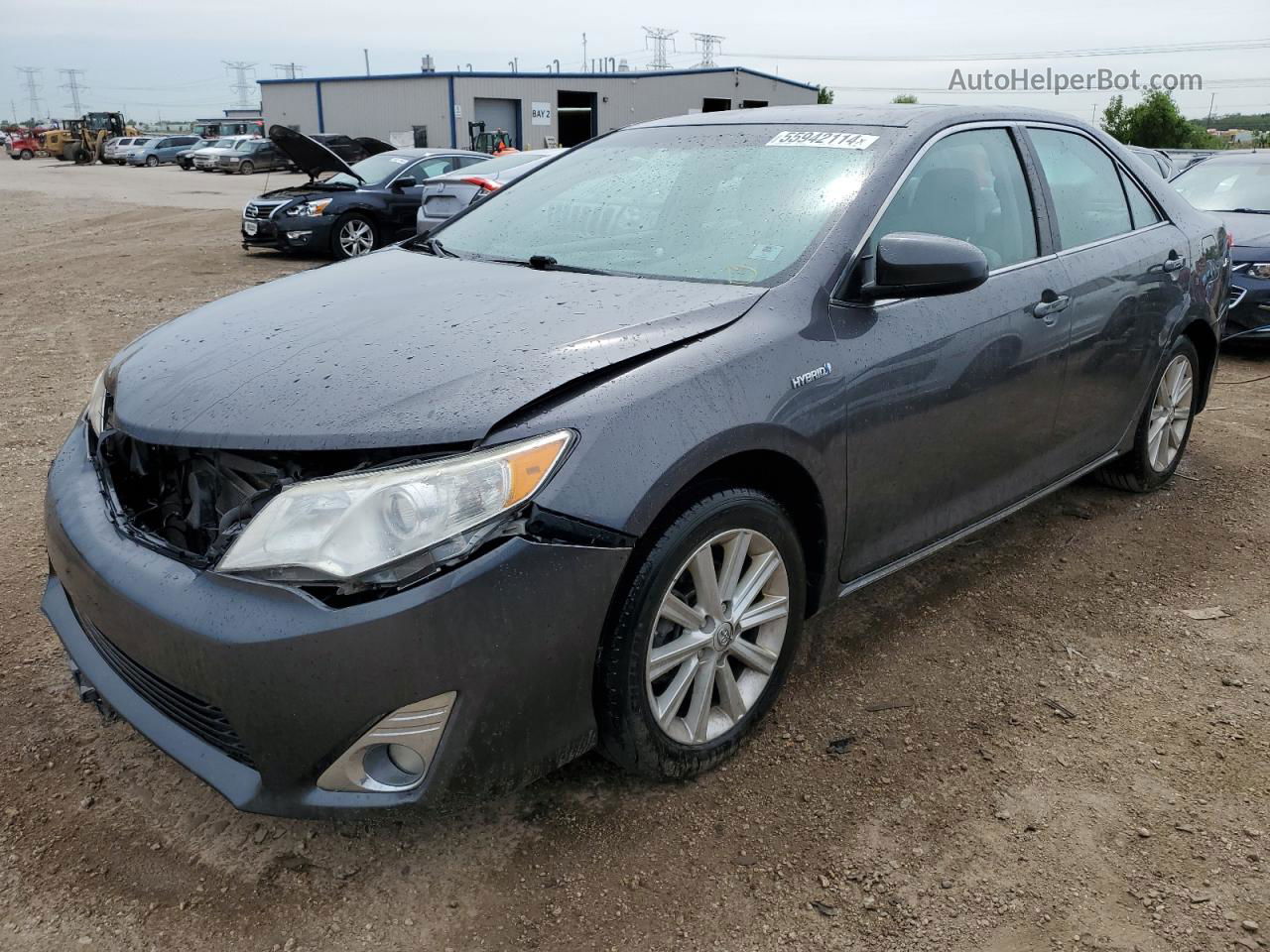 2014 Toyota Camry Hybrid Gray vin: 4T1BD1FK6EU109926