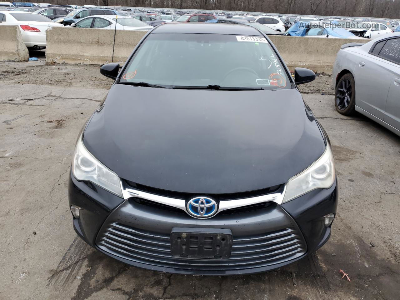 2016 Toyota Camry Hybrid Черный vin: 4T1BD1FK6GU178232