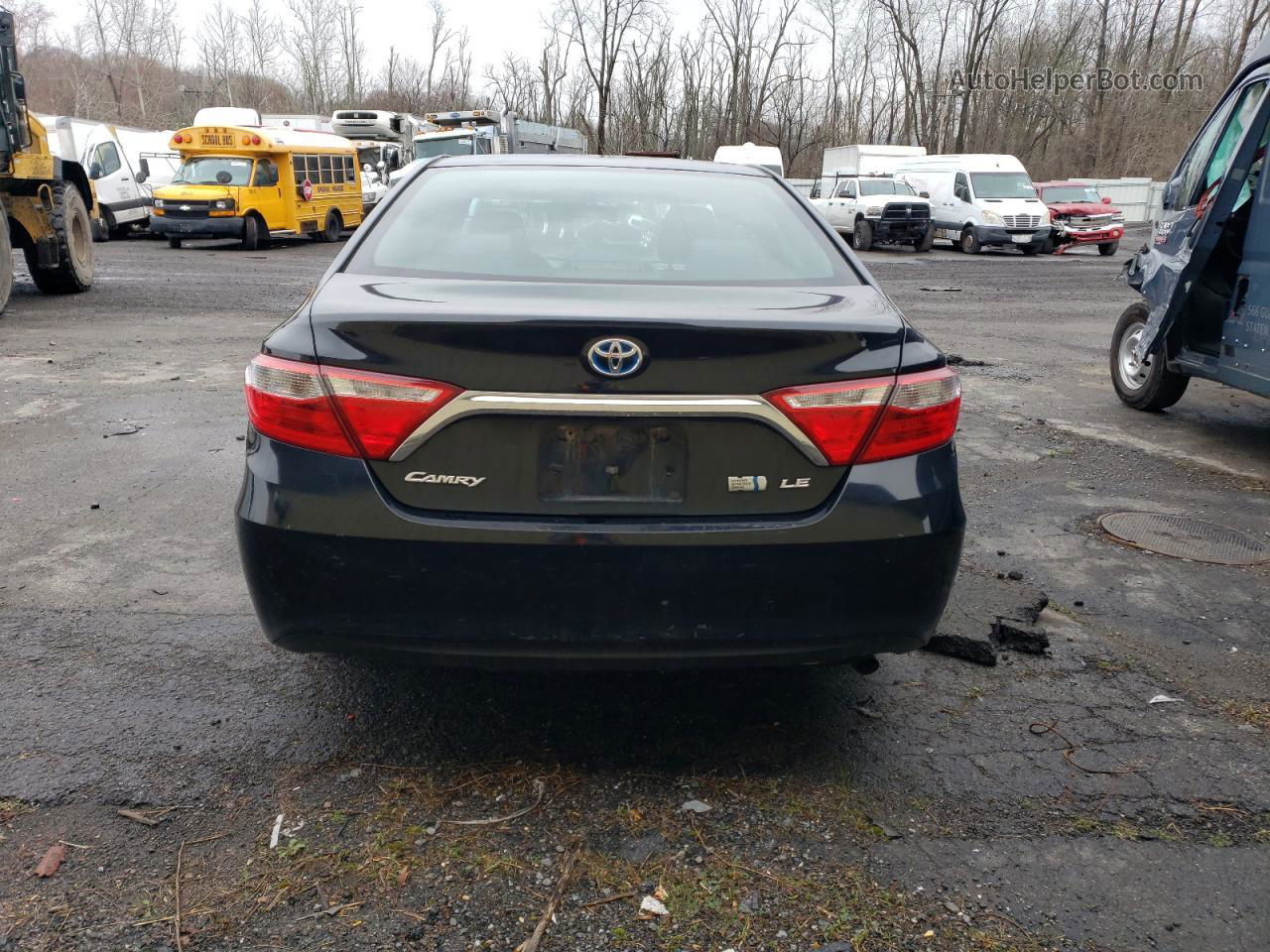 2016 Toyota Camry Hybrid Black vin: 4T1BD1FK6GU178232