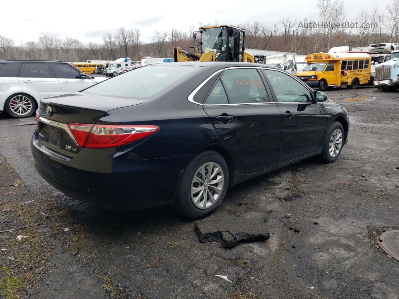 2016 Toyota Camry Hybrid Black vin: 4T1BD1FK6GU178232