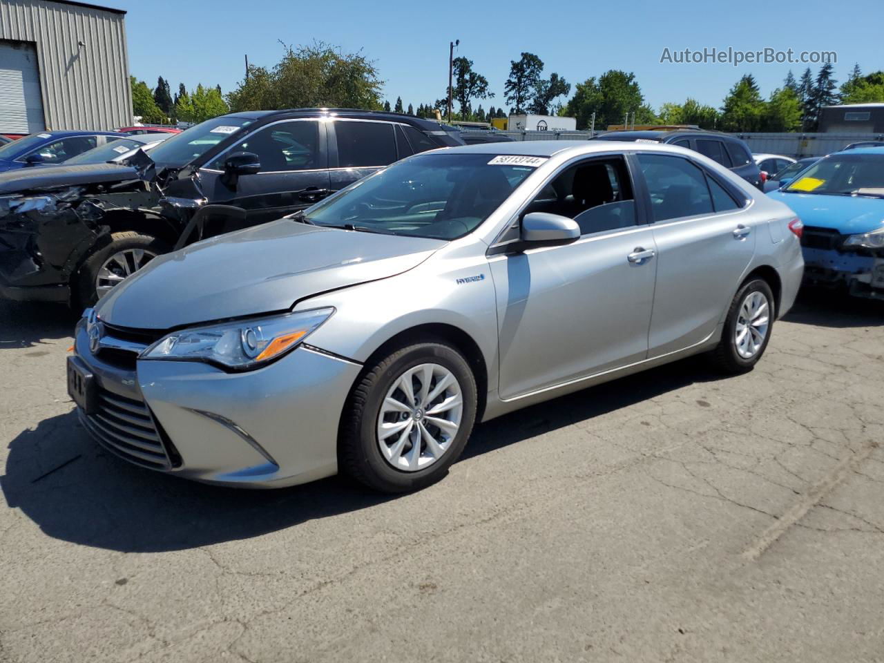 2016 Toyota Camry Hybrid Silver vin: 4T1BD1FK6GU185004