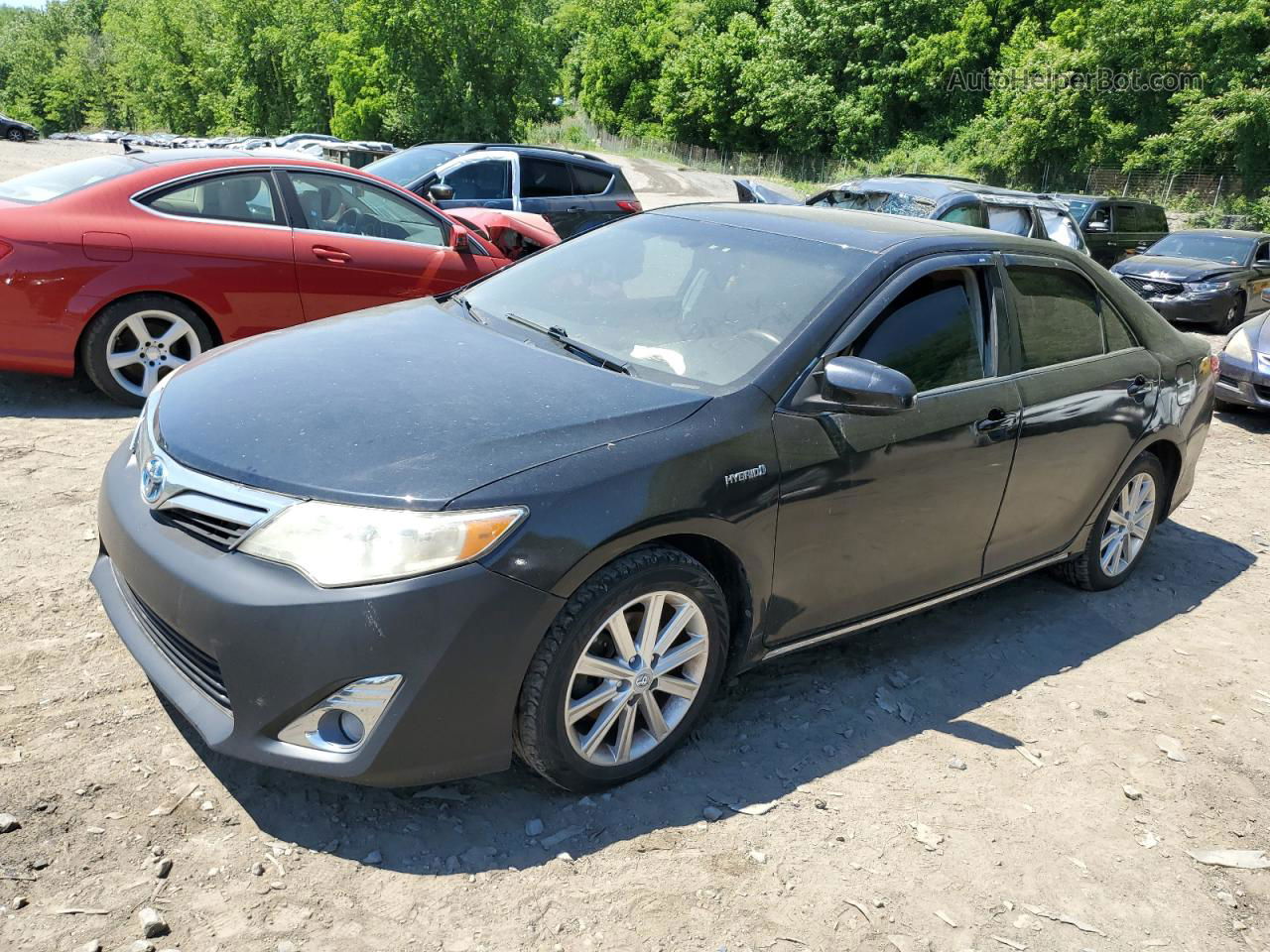 2012 Toyota Camry Hybrid Black vin: 4T1BD1FK7CU018483