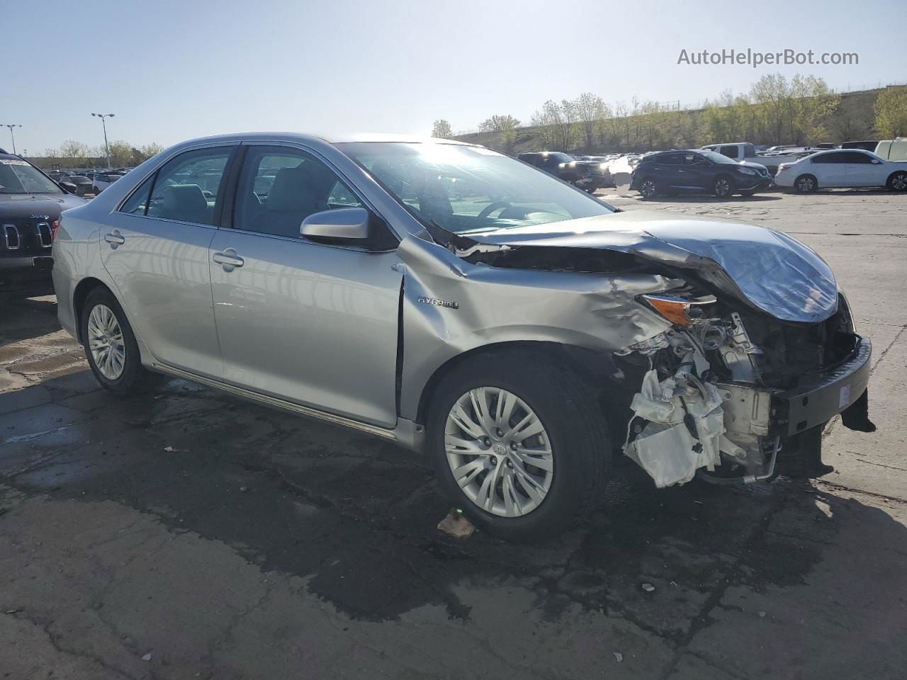 2012 Toyota Camry Hybrid Silver vin: 4T1BD1FK7CU022548