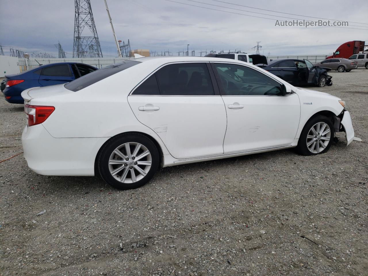 2012 Toyota Camry Hybrid White vin: 4T1BD1FK7CU046865