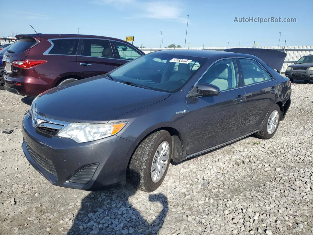 2014 Toyota Camry Hybrid Gray vin: 4T1BD1FK7EU097964