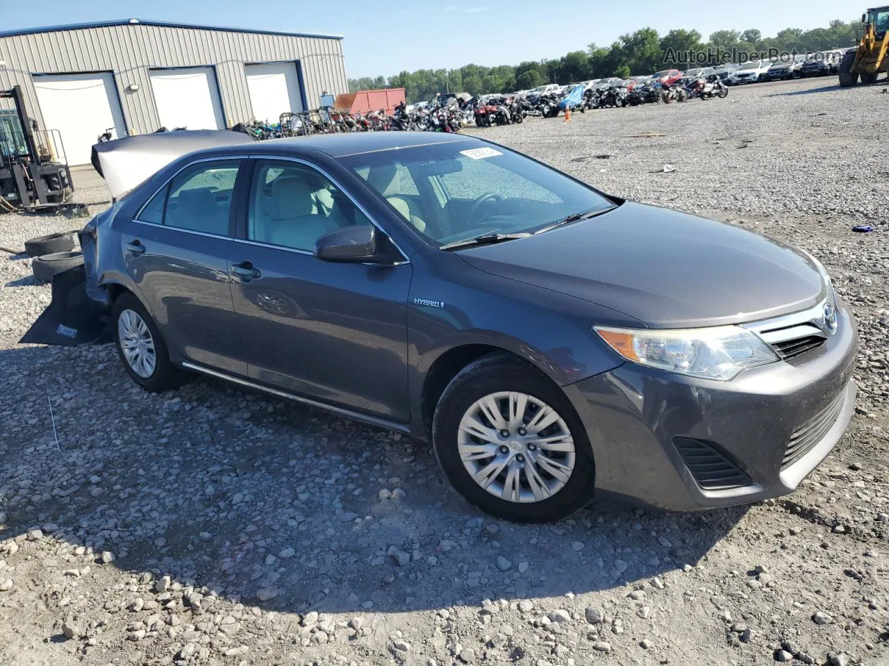 2014 Toyota Camry Hybrid Gray vin: 4T1BD1FK7EU097964