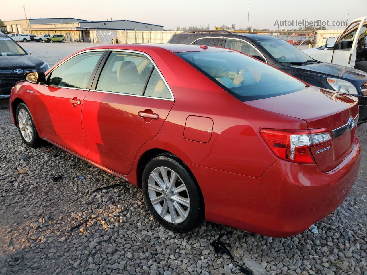 2012 Toyota Camry Hybrid Red vin: 4T1BD1FK8CU028424